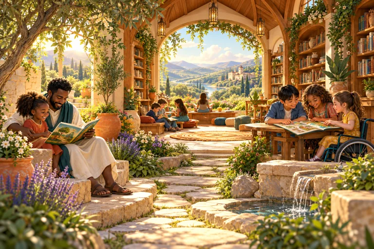 The garden reading house
